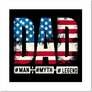 Dad man myth lengend Posters and Art